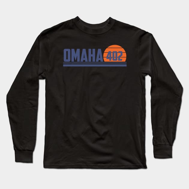 402 Omaha Nebraska Area Code Long Sleeve T-Shirt by Eureka Shirts